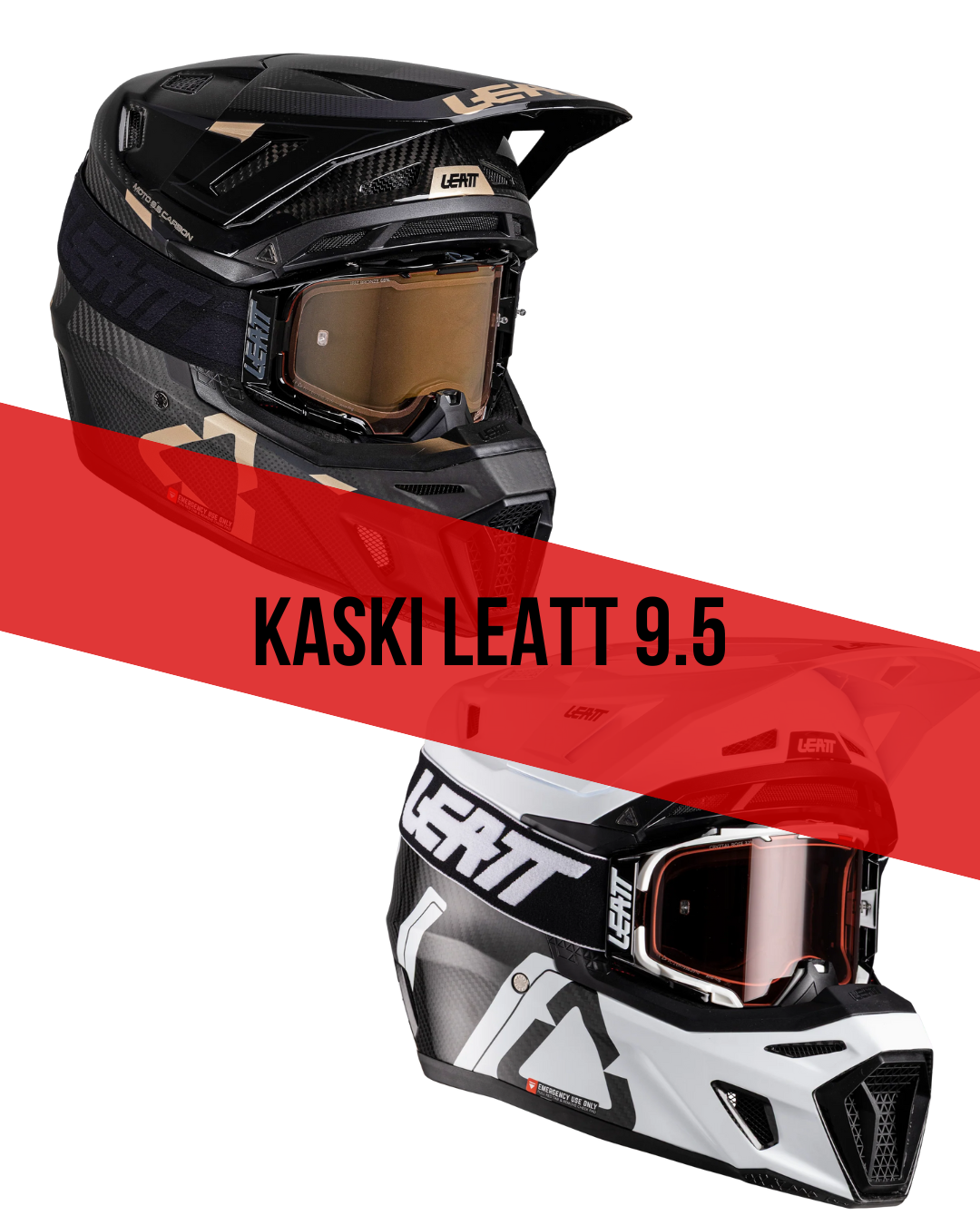 Kask cross Leatt Moto 9.5 Carbon – topowa ochrona i styl zawodnika