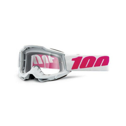 100 Percent Cross Goggles ACCURI 2 KEETZ color white,pink glass: transparent season 2023