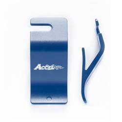 Accel tire mounting bracket blue