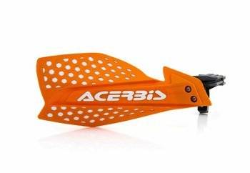 Acerbis X-Ultimate hand guards (white and orange)