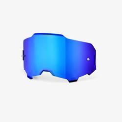 Blue shiny HiPER visor for Armega 100 Percent goggles