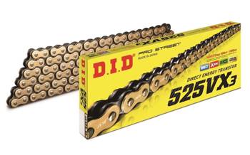 DID 525 VX3 G&B-110 Drive chain 110 links X-RING (cuffed)