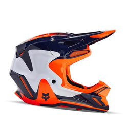 FOX V3 Revise helmet orange,navy blue color