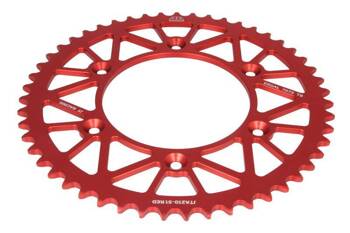 JT Rear Sprocket Aliminium [51 teeth] HONDA CR/CRF 83-20 color red