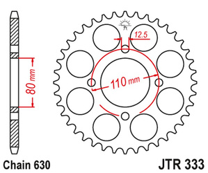 JT Rear Sprocket Steel [41 teeth] HONDA CB 750 F 77-80