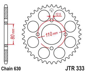 JT Rear Sprocket Steel [43 teeth] HONDA CB 750 F 77-80