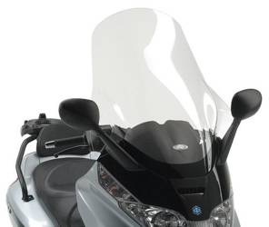 KAPPA WINDSHIELD PIAGGIO X-EVO 125/250/400 (07-11), X8 125/150/200/250/400 (04-10) 80X60CM TRANSPARENT