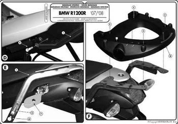 KAPPA center trunk rack BMW R 1200R (06-10)