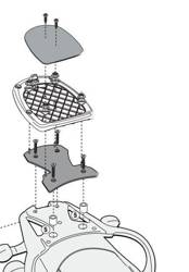 KAPPA center trunk rack Suzuki DL 650 V-STROM (11-16) with monokey plate