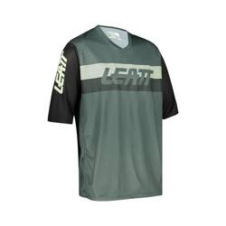 LEATT MTB ENDURO 3.0 cycling T-shirt 3/4 sleeve color green,black