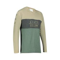 LEATT MTB GRAVITY 2.0 long sleeve cycling T-shirt color sand,graphite,green