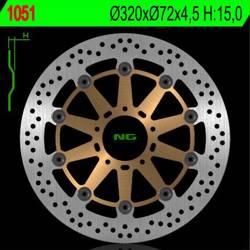 NG Brake disc  FLOATING front DUCATI 749/848/999/1000/1100 02-17