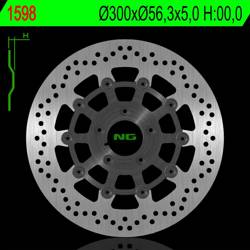 NG Brake disc  FLOATING front HARLEY DAVIDSON 883/1200/1450/1584/1690/1745/1800/1869/1923