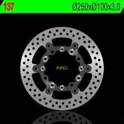 NG Brake disc  FLOATING front KAWASAKI KX 125/250 89-05 / KLX 250/300/650R 93-07 / SUZUKI RMZ 250 04-06