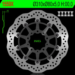 NG Brake disc  FLOATING front KAWASAKI Z 1000 ABS 15-17 / Z 1000 15-17 / ZS6R 13-17 / Z800 12-18 / GTR 1400 07-18 / ZZR 1400 06-18