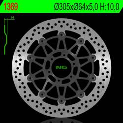 NG Brake disc  FLOATING front KTM 950/990 SMR/SMT 05-14