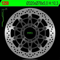 NG Brake disc  FLOATING front TRIUMPH SPRINT ST/RS 955 98-04 / SPEED TRIPLE 900/955 97-01