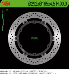 NG Brake disc  FLOATING front YAMAHA YZF 125R ABS 14-20 / MT 125 ABS 15-20