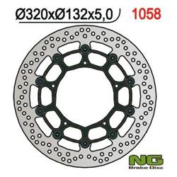 NG Brake disc  FLOATING front YAMAHA YZF R1 04-06 / 15-16 / FZ1 06-13 / R6 20- / V-MAX 09-16 / MT-10 16-21