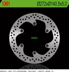 NG Brake disc rear APRILIA ETV 1000 CAPONORD 01-07