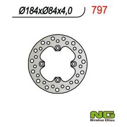 NG Brake disc rear KAWASAKI KX 85 01-16