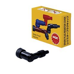 NGK LB-F spark plug pipe - 90° angle, ebonite