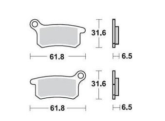 ProX Front Brake Pads KTM65SX '02-17 / KTM85SX '03-11