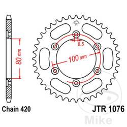 Rear sprocket, steel JT JTR1076.48 number of teeth 48Z