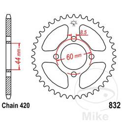 Rear sprocket, steel JT JTR832.38 number of teeth 38Z