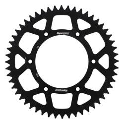 Supersprox Rear Aluminum Sprocket [52 teeth] KTM SX / EXC [JTR897.52] color: black