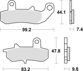 TRW Lucas Brake pad KH157