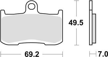 TRW Lucas Brake pad KH347