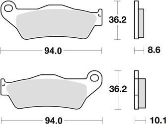 TRW Lucas Brake pad KH363