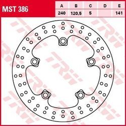 TRW Lucas Rear Brake Disc SUZUKI GSF 650 06-10, GSF 1200/1250 06-13, GSR 600 06-11, SFV 650 09-14, SV 650