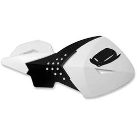 UFO HAND GUARDS ESCALADE WHITE (WITH MOUNTINGS 22MM)