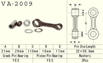 Vesrah Connecting rod YAMAHA YFS 200 BLASTER 88-06