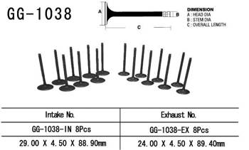 Vesrah Exhaust valve HONDA CBR 900RR 01-03