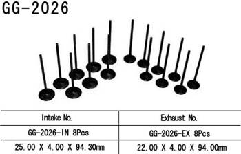 Vesrah Intake valve YAMAHA YZF R6 99-02