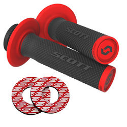 Przykręcane manetki Lock On SCOTT SX II kolor czerwony