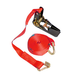 BIKETEC OM Pas transportowy 25mm x 5m obciążenie do 500kg, 1 pas kolor czerwony
