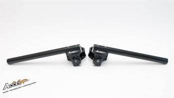 Accel/ Kierownica dwuczęściowa regulowana/ Clip-On/ Uchwyt [55mm]/ Czarna