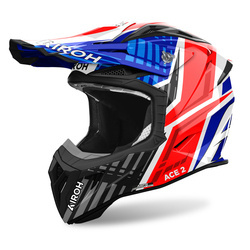 Airoh Aviator Ace 2 Proud helmet blue, red, white / glossy