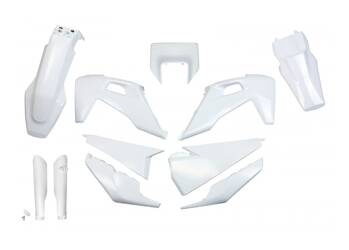 Komplet plastików UFO do Husqvarna TX / TE 125 / 150 / 250 / 300 '20-'22, FE 250 / 350 / 450 / 501 '20-'23 kolor biały