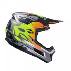 Kenny Racing Kask na crossa PERFORMANCE ERT STEEL MATT kolor szary,zielony,pomarańczowy,czarny