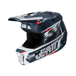 Kask + gogle cross Leatt Kit Moto 3.5 V25 niebieski