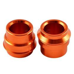 Accel Pomarańczowe Tulejki Dystansowe Koła Przód [KTM SX/SXF 125-530 '15-20 / EXC/EXCF 125-530 '16-20 / HUSQVARNA TC/FC 125-400 '15-20 / TE/FE 125-501 '16-20 / TX/FX 125-450 '17-20]