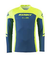 Kenny Racing bluza cross model Performance Solid Neon Yellow kolor żółty fluo/niebieski