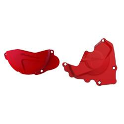 Osłona dekla alternatora + osłona pokrywy sprzęgła Honda CRF 250R '13-'17 Polisport czerwony