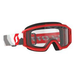 SCOTT Gogle Primal Enduro kolor biały/czerwony szyba przeźroczysty
