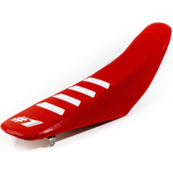 Onegripper RIBBED Gumowe Poszycie siedzenia KTM Husqvarana Gas Gas Sherco Beta kolor: czerwony,biały